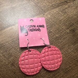 Caryn Anne Designs Pink Disco Ball Earrings
